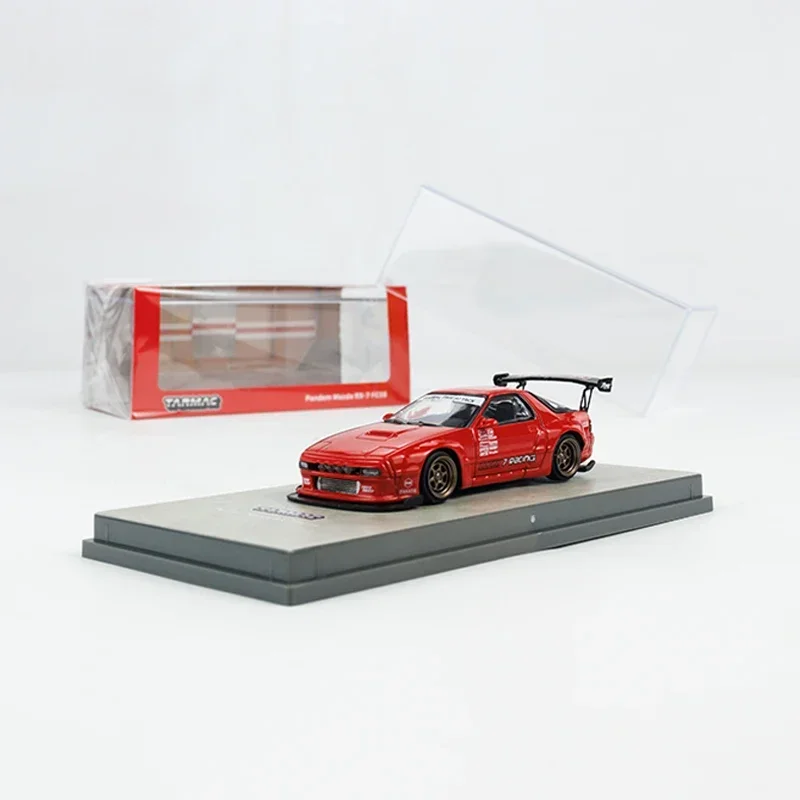 

Tarmac Works 1:64 Toy Model Car Pandem RX-7 FC3S Alloy Die-Cast Sport Vehicle -Red