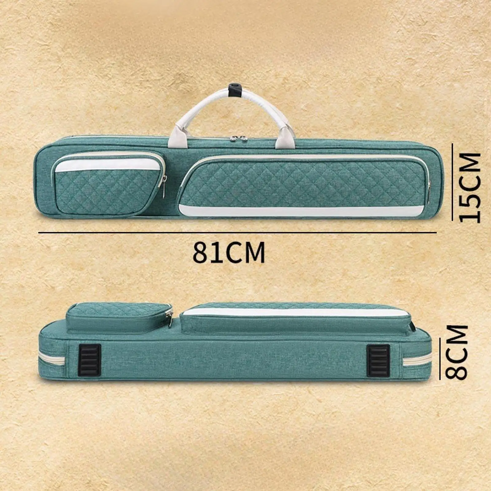 

Billiards Pool Case 7 Hole 1/2 Snooker Pool Cue Bag Billiards Accessories