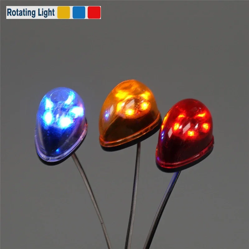 LED 1 Item Plastic Engineering Lights Rotating Lamp for 1/14 Tamiya RC Truck Car Scania 770S BENZ 3363 VOLVO FH16 MAN