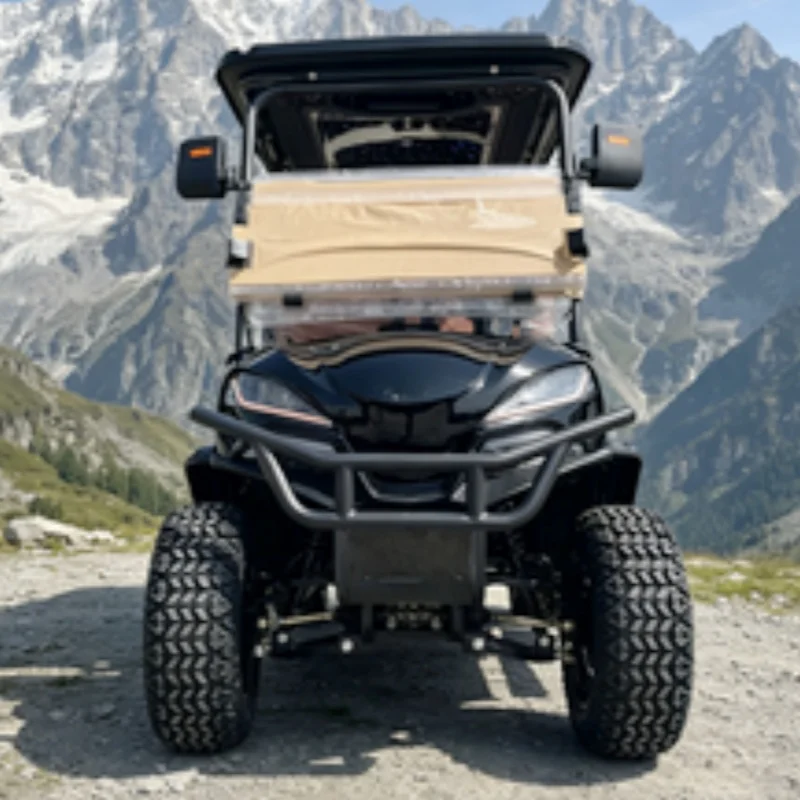 

High-Quality 72V Lithium Battery 5000W Off-Road Electric Golf Cart Seats With Armrests Gear Adjustment With Bumper Off Road Tire