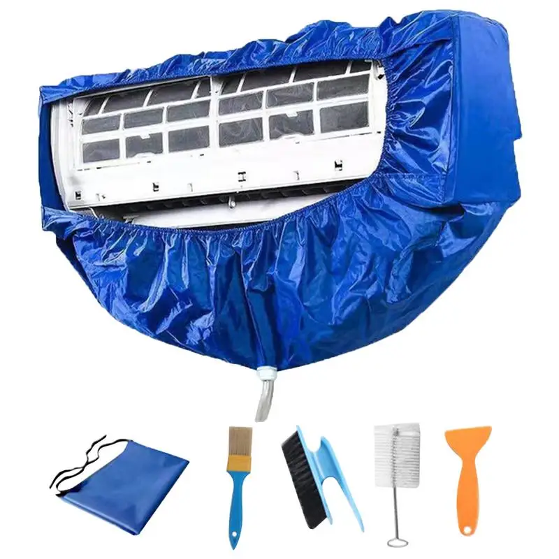 Split AC Cleaning Kit Thickened Oxford Air Conditioner Cleaning Cover Kit Waterproof 6X Multifunctional Air Conditioner Cleaning