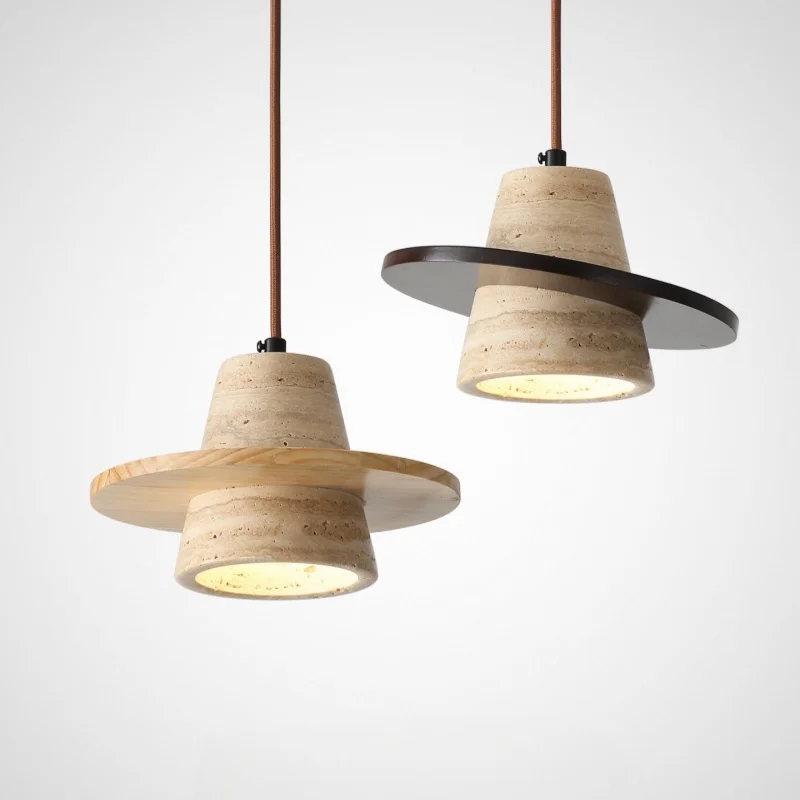 

Modern Medieval Style Yellow Cave Stone Pendant Lamp Apply To Restaurant Bedroom Dining Table Bar Counter Chandelier Fixture