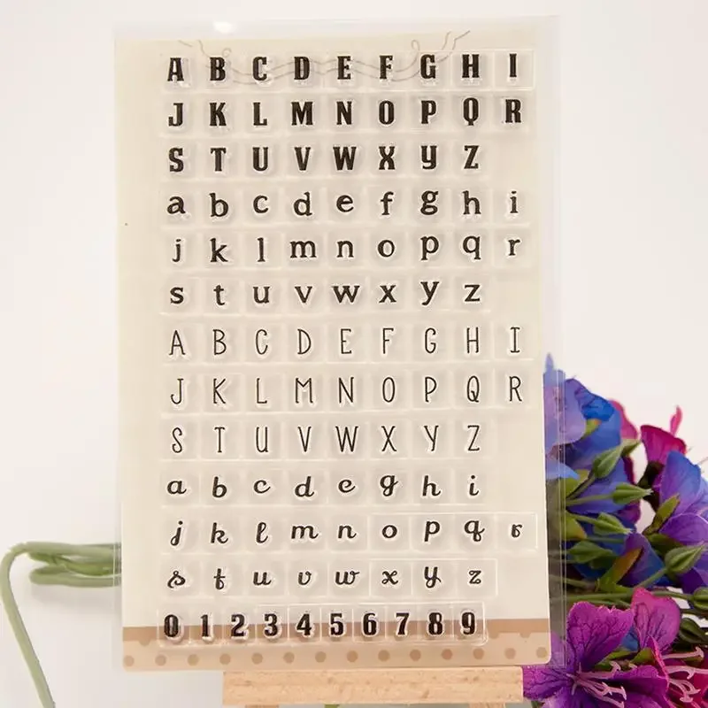 Alphabet English Letter Silicone Stamp for Seal DIY Scrapbooking Photo Album Decorative