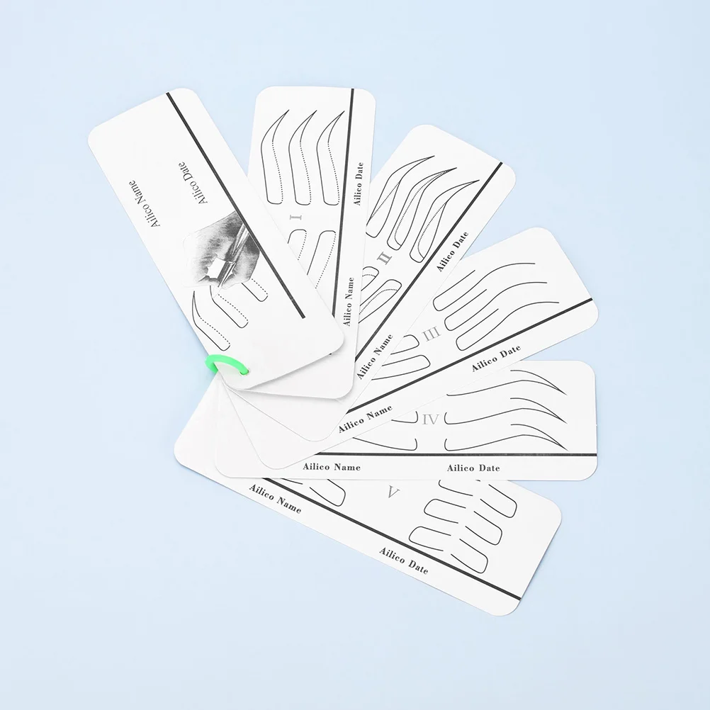 1Set Professional Eyebrow Stencil Paper Material for Symmetrical Brows Easy Makeup Application Beginner Friendly DIY Eyebrow