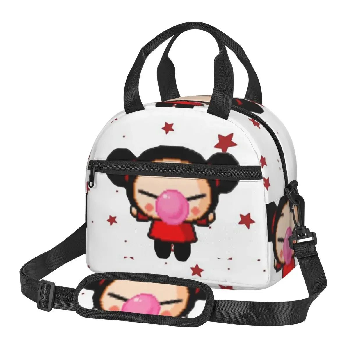 Pucca Insulated Lunch Bag for Women Kids Leakproof Food Boxes Thermal Lunch Box Tote