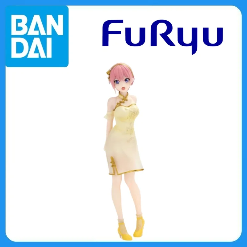 In Stock Genuine FuRyu Gotoubun No Hanayome Nakano Ichika Kawaii Anime Figure Garage Kit Anime Cartoon Model Decoration