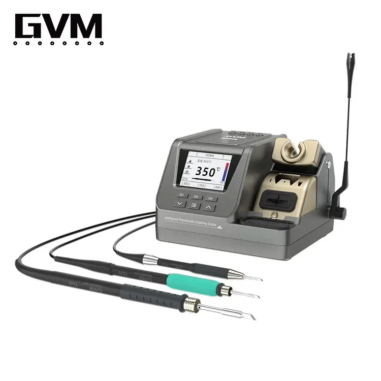 GVM H3 3 in1 Smart Soldering Station Compatible Soldering Iron Tip T210/T245/T115 Handle  Welding Rework Station