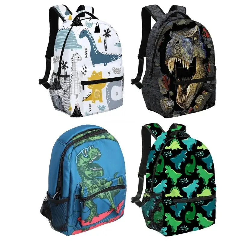 Portable Shoulder Bag Bookbag Kid Student Daypack Dinosaur Backpack for Boy Girl Dropship