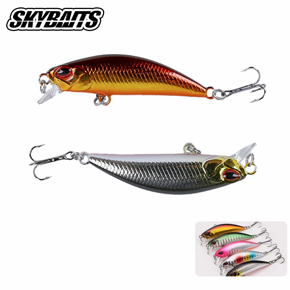 5cm 5g Sinking Minnow Wobbler Deep Fishing Lure Perch Pesca Mini Wobblers Fishing Lures Crankbaits Jerkbait Bait Ocean Stream