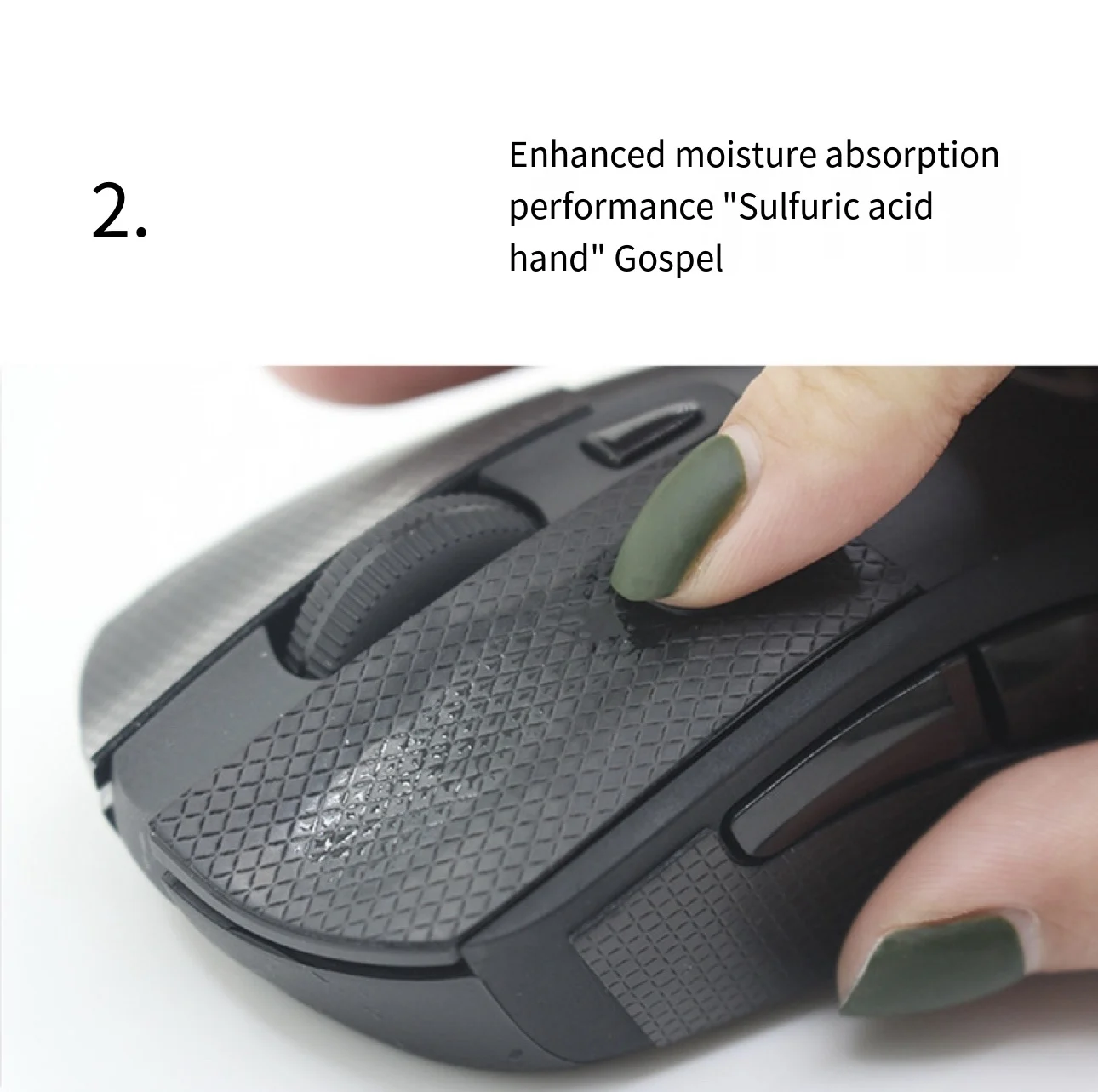 Mouse anti-slip stickers are suitable for a full set of sweat-proof e-sports stickers dedicated to MCHOSE G3/A5/A7 Pro Max V2