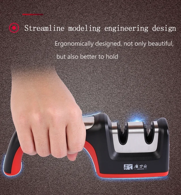 

Professional Diamond Adjustable Angle Home Knife Sharpener Tungsten Steel Ceramic Kitchen Knife Sharpener Quick Sharpening Tool