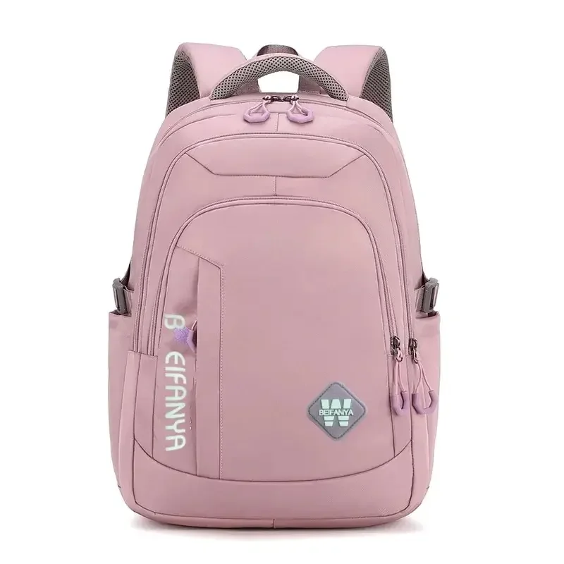 2024 Large Capacity Students Backpack Casual Nylon Double Shoulder Bag  Travel Bag Junior High School Student Schoolbag mochilas