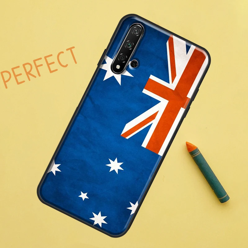 Australia Flag Case For Huawei Nova 10 9 SE 5T Y90 Y70 Y60 Y61 Nova 3i 7i 8i 11i P20 P40 P30 Lite P60 Pro