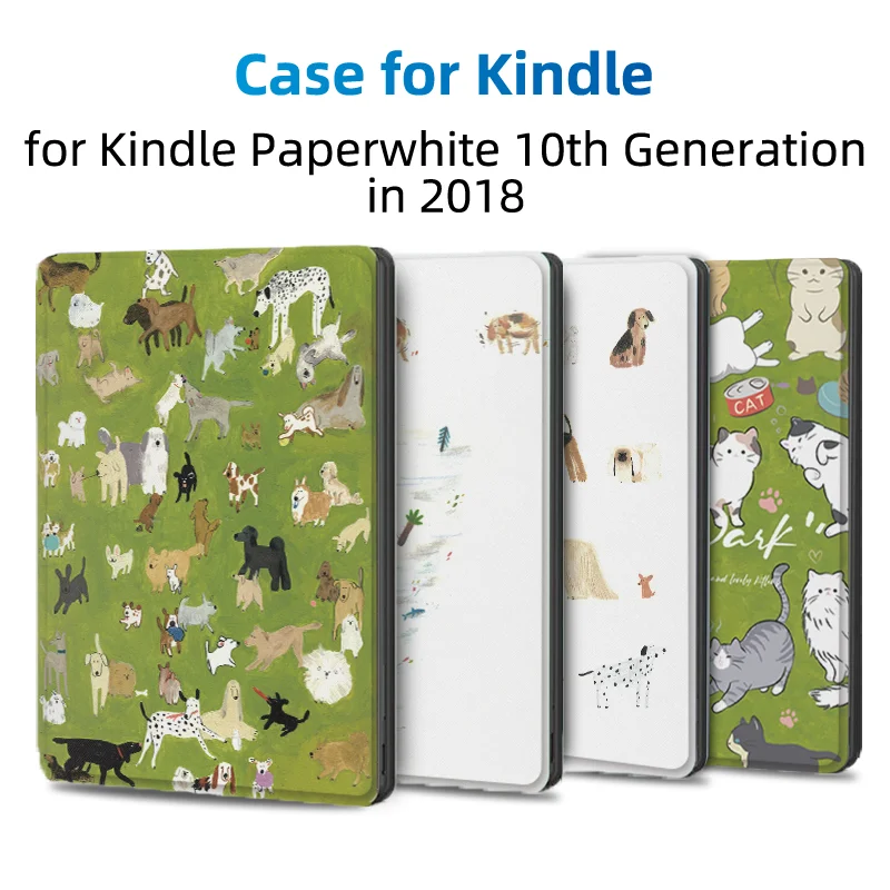 For Kindle Paperwhite Case 7/10/11th/12th Gen  For 2024 All-new Kindle 11th 2022 10th Cover Funda Protective Shell Flip E-book