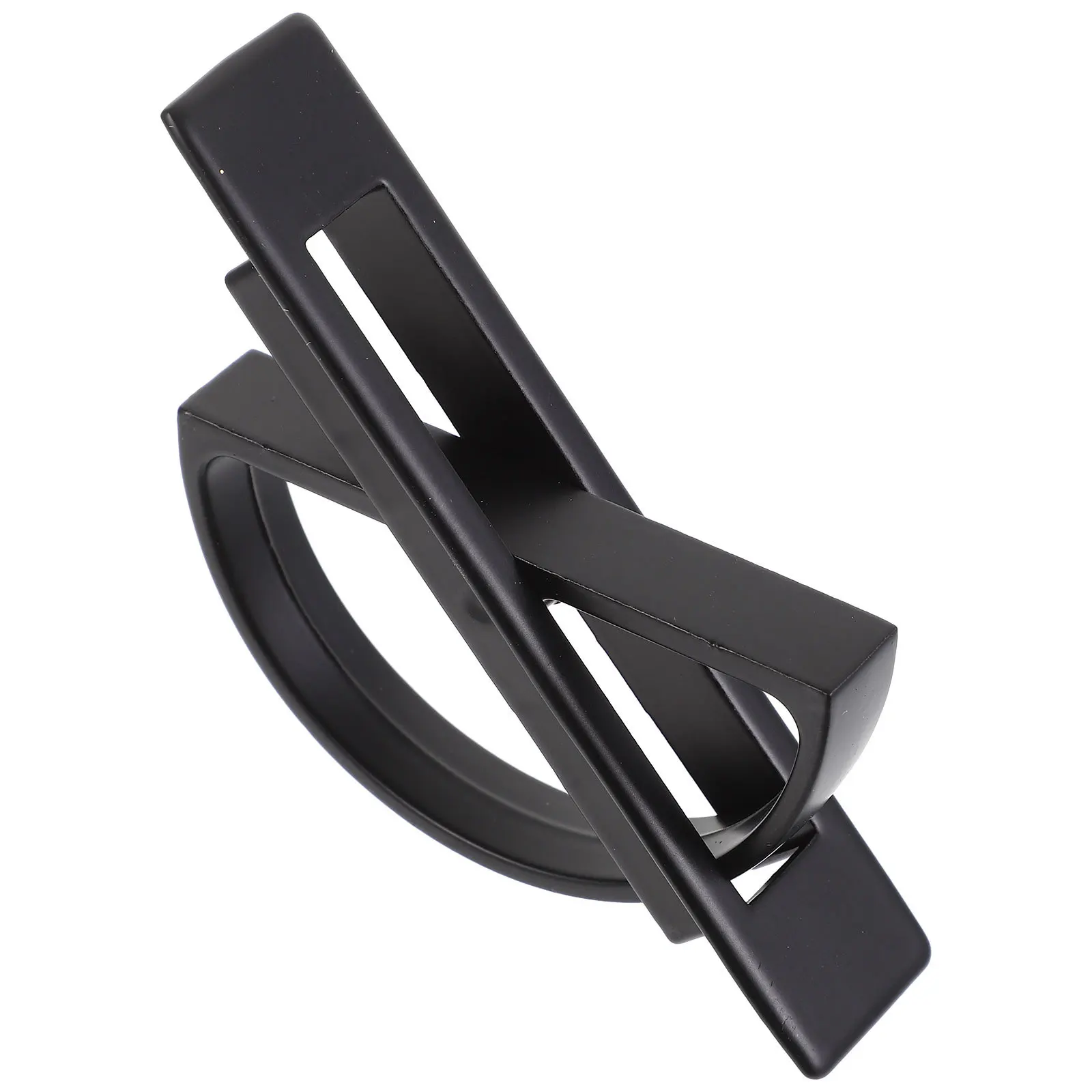 

Modern Minimalist Recessed Pull Handle Zinc Alloy Cabinet Drawer Handle Rust Resistant Rotating Design Easy to Use