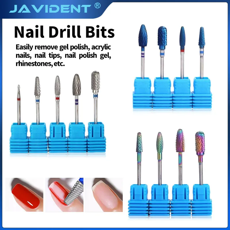 Dental Tungsten Carbide Grinding Heads Carbide Rotate Electric Ceramic Milling Cutter For Manicure Gel Polish Remover