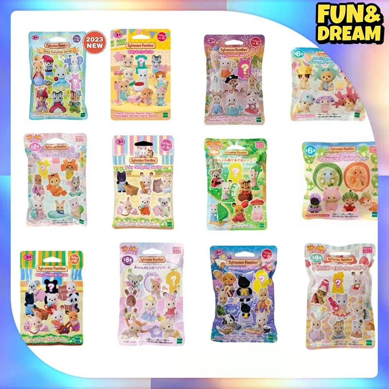 Figurines Sylvanian Families pour enfants, boîte ennemi Kawaii, Ternurines Sylvanian No.iliy, jouets de décoration, cadeau d\'anniversaire, vente en