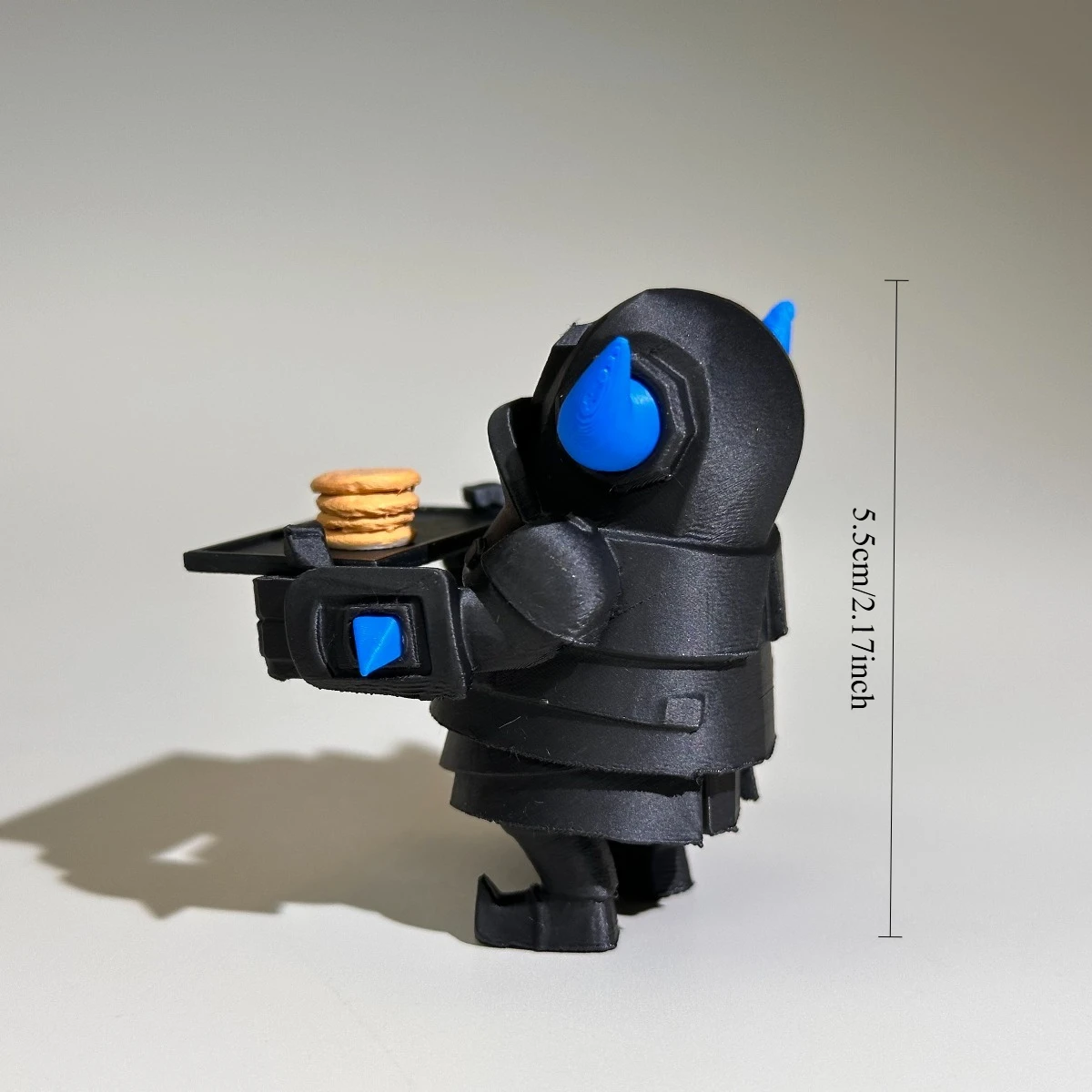 Clash Royale P.E.K.K.A. with Pancake Original 3D Printed Mini Model Game Figure Collectible Desktop