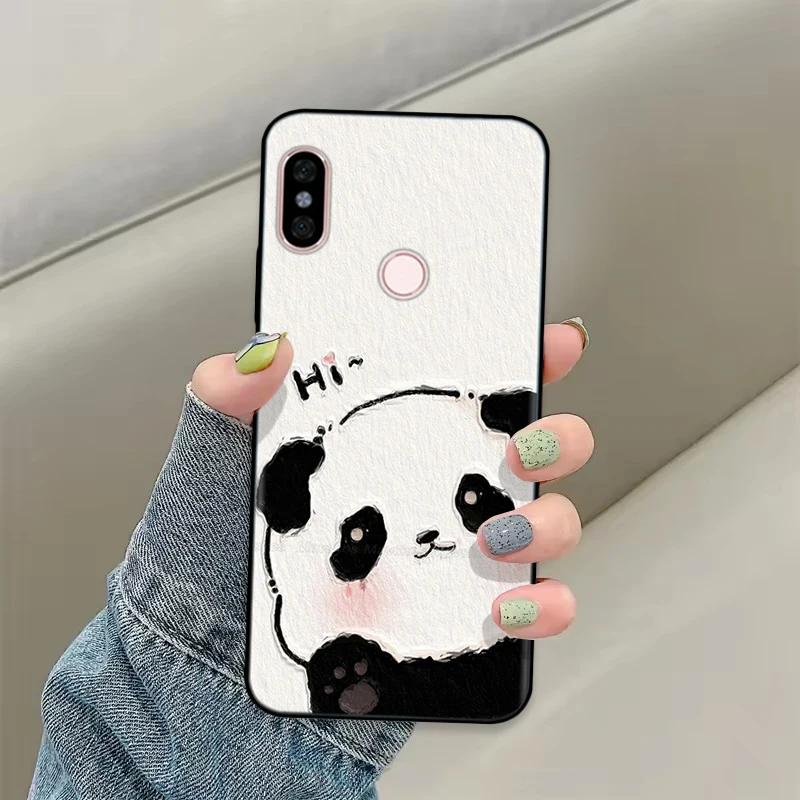 حافظة فاخرة لهاتف Redmi Note 5 Pro منقوشة للحماية الكاملة من السيليكون السائل الناعم غطاء كرتوني لهاتف Xiaomi Redmi Note 5 Pro Note 5