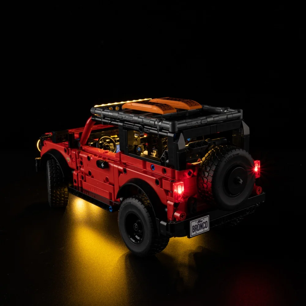 مجموعة الإضاءة لإصدار LEGO Technic Bronco SUV 42213 RC لا تشمل كتلة البناء (مجموعة إضاءة LED فقط)
