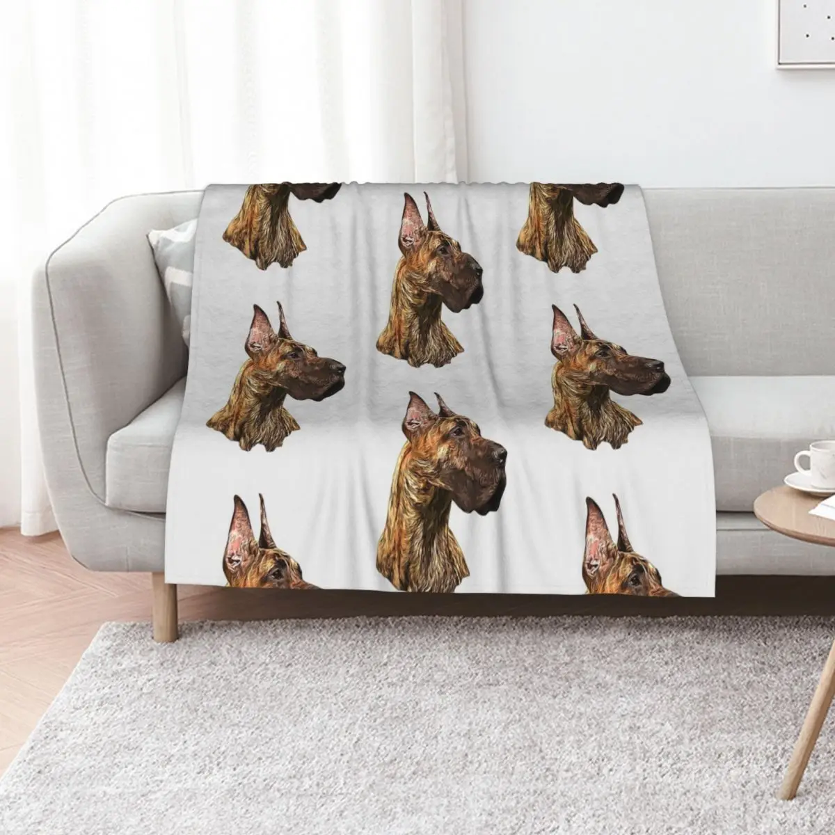 

Great Dane Brindle Beauty Throw Blanket Soft Beds Summer Bed covers manga Blankets