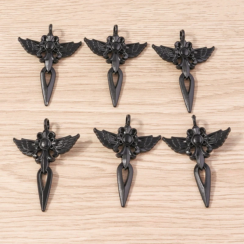 10 Stück süße Legierung Steampunk Kreuz Charms für Schmuckherstellung DIY handgemachte Tropfen Ohrringe Anhänger Halsketten Handwerk Zubehör – Detail 5