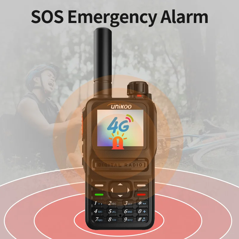 UNIKOO UP610S POC GPS Walkie Talkie 2PCS Long Range 5000 Kilometer 3000mAh Batterie 1,8" Bildschirm Typ-C 4G Netzwerk Radio Kostenlose SIM