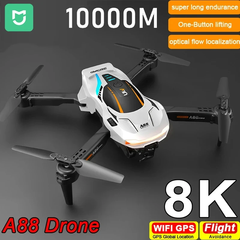 Mijia A88 Pro Drone 8K HD Camera GPS Professional Four-way Intelligent Obstacle Avoidance Foldable Quadcopter 5G RC Toy