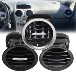 Siyah/Krom A/C Hava Firar Kapağı Çıkış Izgarası Opel ADAM CORSA D MK3 Vauxhall 13417363 2201099 Klima Çıkışı