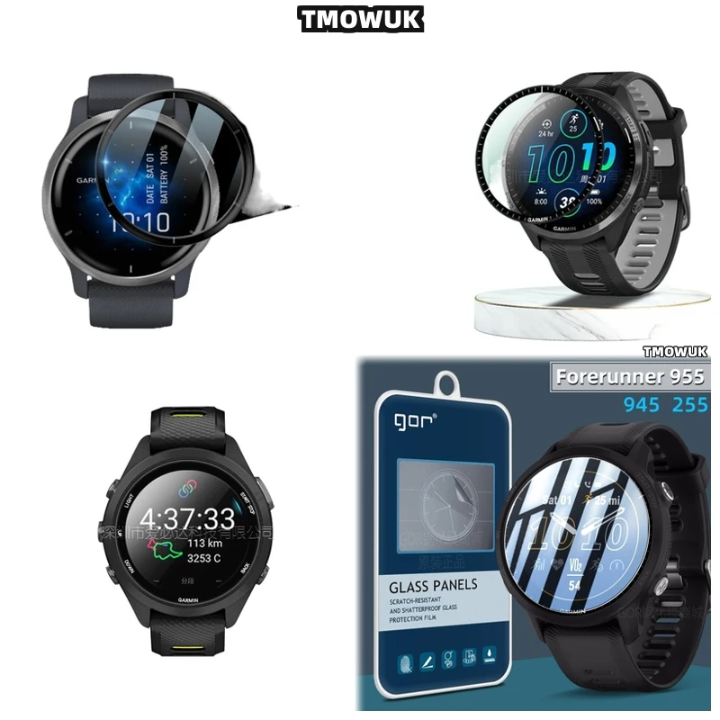 

For Garmin Forerunner 57 945 955 965 970 42mm 47mm PMMA Full Cover 3D Curved Screen Film Anti - Scratch