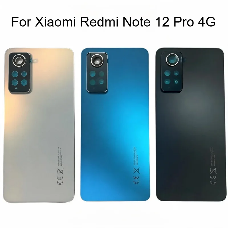 For Xiaomi Redmi Note 12 Pro 4G Battery Cover Housing Case Rear Door 2209116AG Back Cover ReplaceFor Xiaomi Redmi Note 12Pro