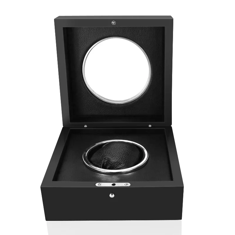 High-end watch box Black lacquer watch packaging gift box Wooden box PU leather jewelry storage box watch boxes