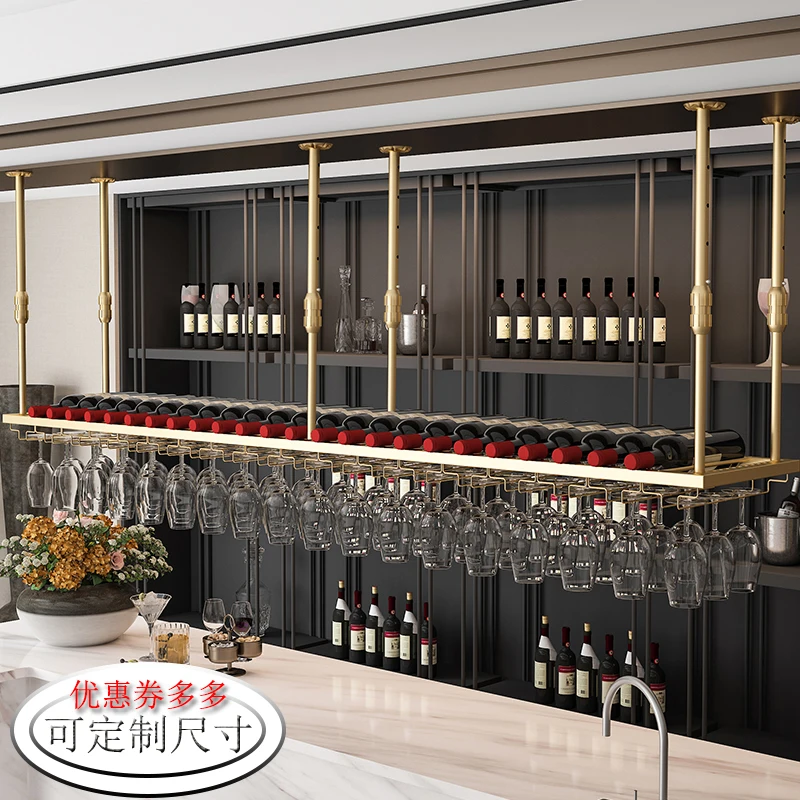 

Bartender Kitchen Bar Cabinet Wine Rack Metal Storage Wall Bar Cabinet Wine Rack Standing Botellero Vino Drinking Bar Furniture