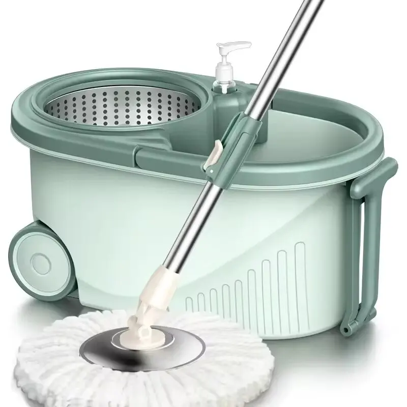 2024 NEW HOT Suit, automatic rotating mop / mop replacement head, clean microfiber tow bucket lazy magic mop bucket.