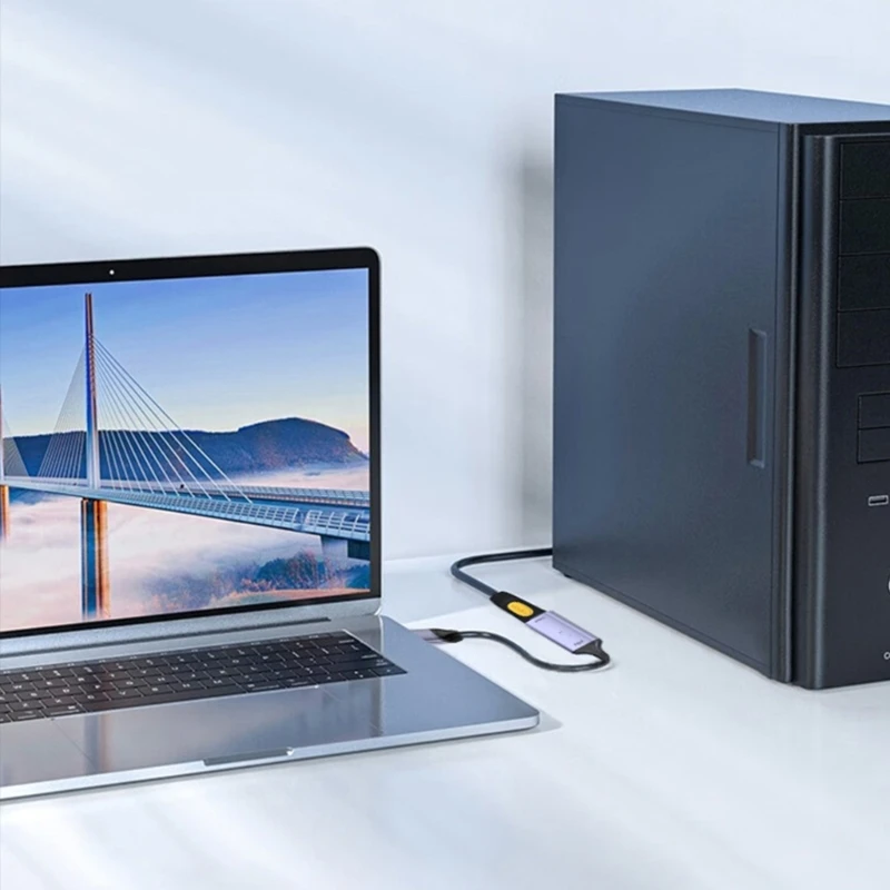 USB + Type C à HDTV Cable Adaptter Converters Video Adapter PC Cable