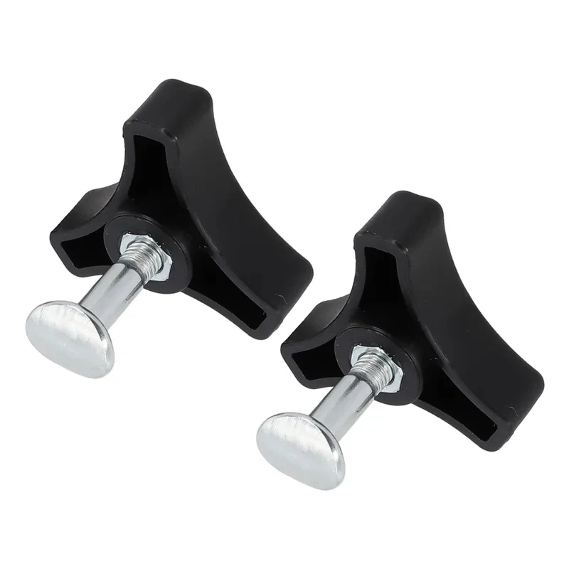 2Pcs Plastic Triple-Cornered Knob Handle Nut Bolt Replacement Accessories for Lawn Mower Machine