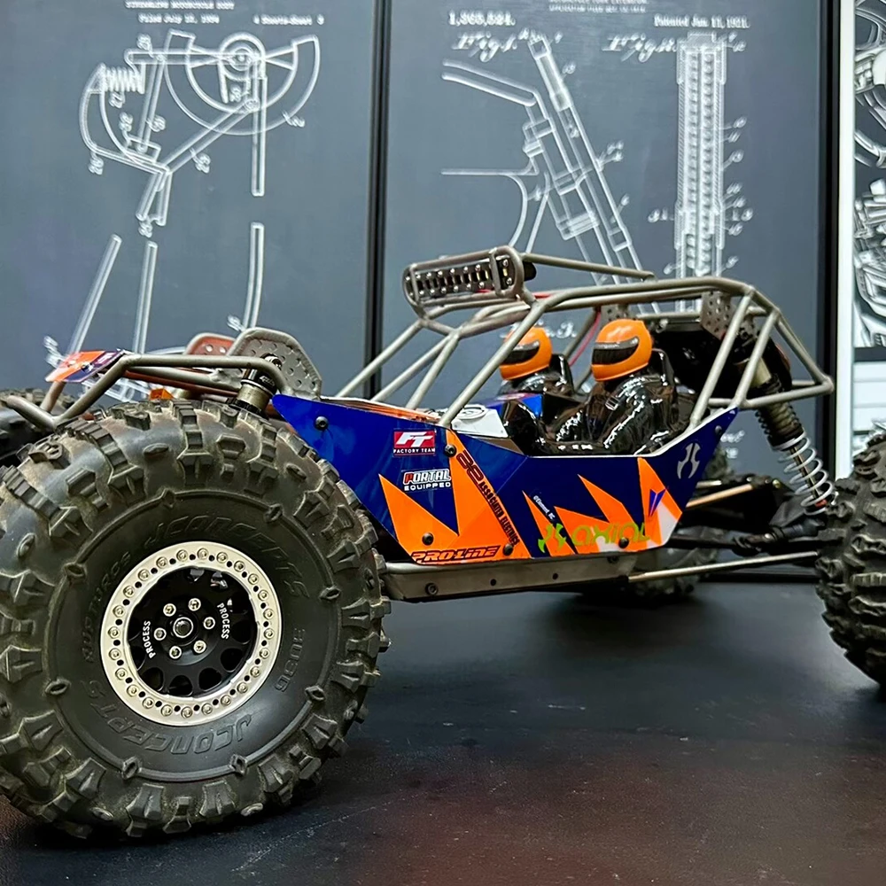 Jaula para cerdos Tc4 de aleación de titanio, marco de centro de gravedad bajo para coche trepador de control remoto AXIAL Wraith 1/10, piezas de placa Base RBX10 RR10 90018