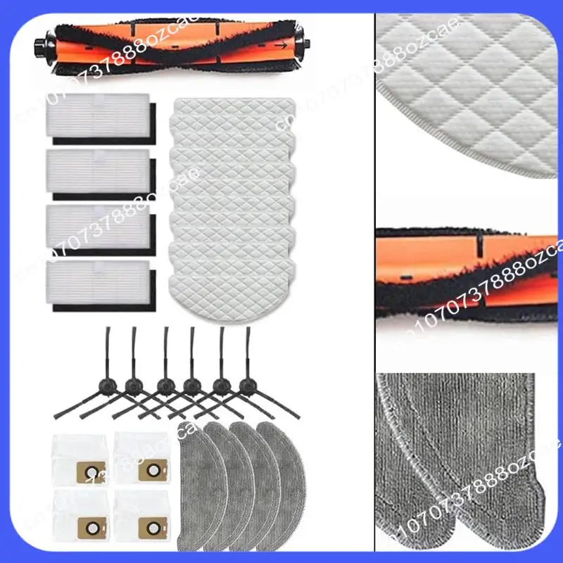 A26p aspirador de pó rolo principal escova hepa filtro escovas laterais mop pano sacos pó para imou L11-A l11 aspirador peças reposição