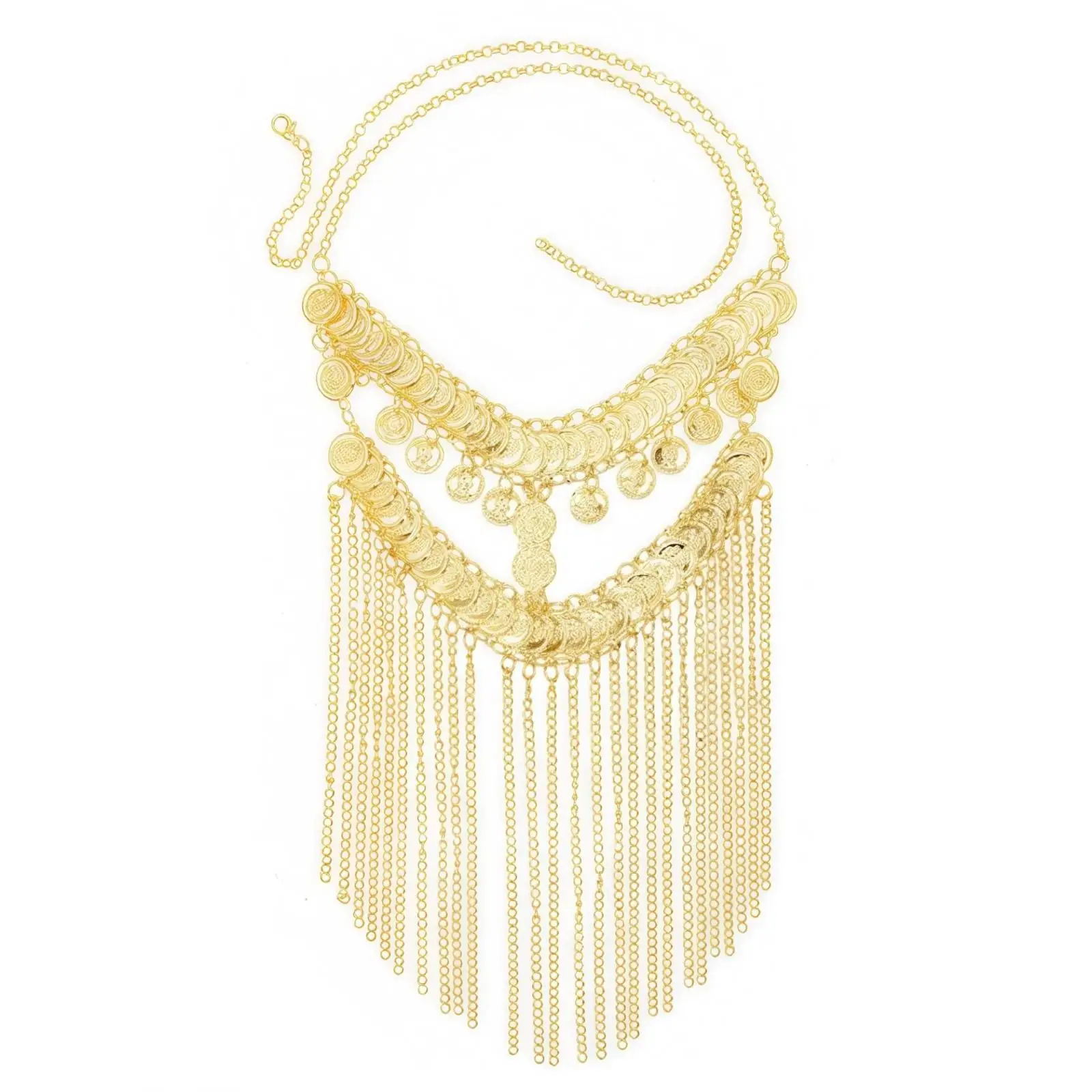 Coin Headpiece with Chain Fringe Stunning Headdress Delicate for Photo Shoots
