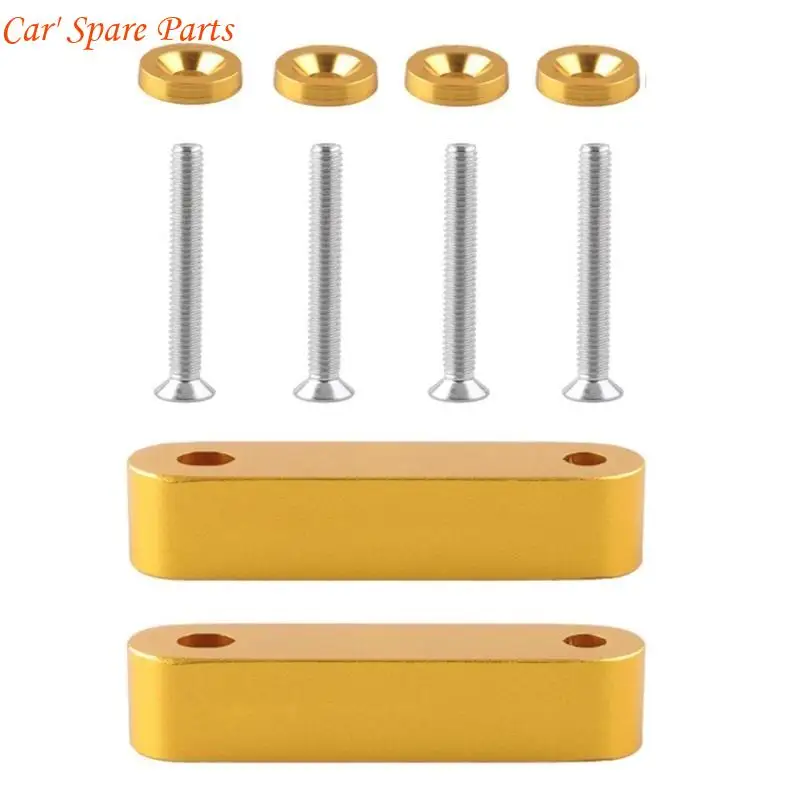 Y4UA Front Hood Vent Space Risers Spacer Modification Aluminiumzubehör für 92-95 EG / 96-00 EK