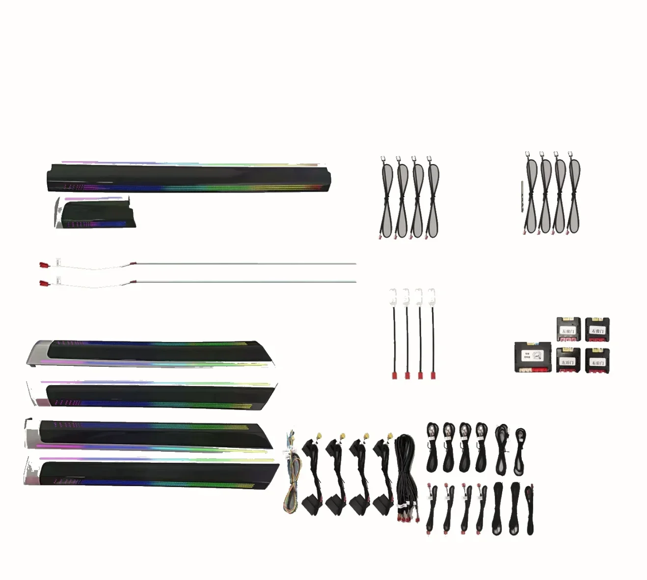 Hot sales Ambient Lights Rainbow Symphony Dynamic Or RGB Grid Pattern (Radium Carving)for Porsche Cayenne(2010-2017)