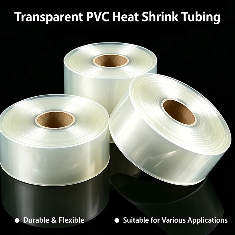 

18650 Lithium Battery Heat Shrink Tube Width 260mm ~ 380mm Li-ion Wrap Cover Skin PVC Shrinkable Film Clear Insulation Sheath