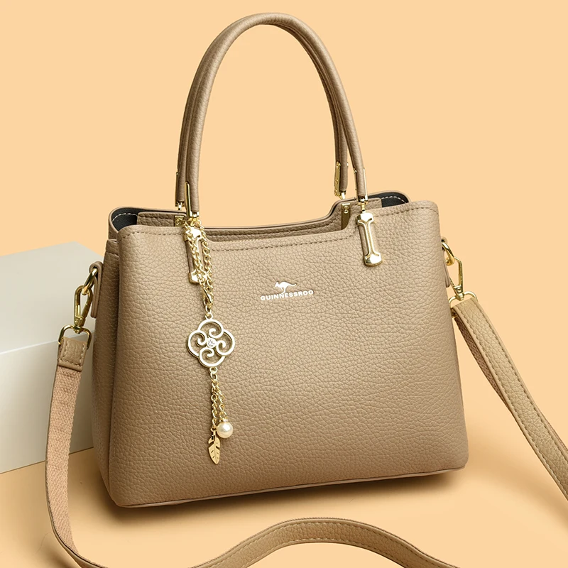 

Genuine Brand Luxury Designer Women Bags High Quality Leather Shoulder Crossbody Messenger Tote Bag Large Handbag Purses