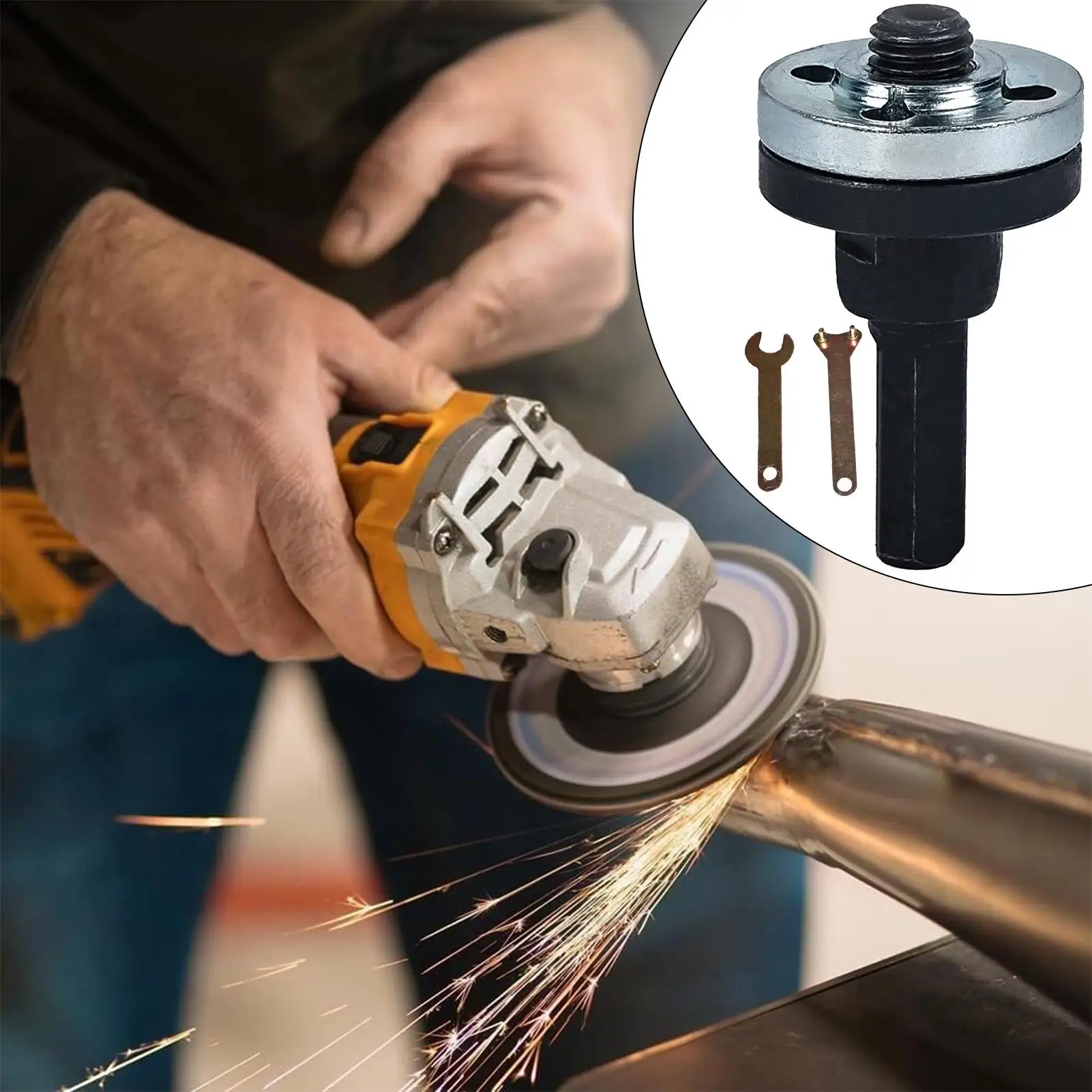 Angle Grinder Connecting Rod Connecting Rod Angle Grinder Adapter Multifunctional Adjustable Grinding Disc Fittings for Jade