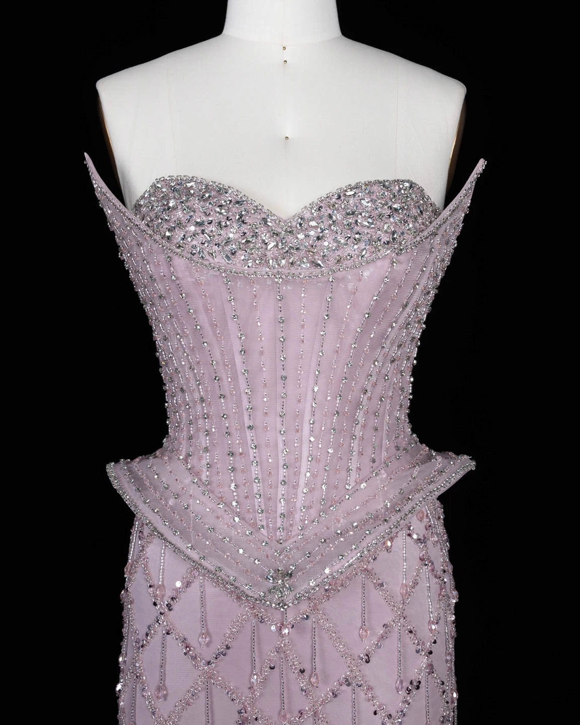 Sharon Said Abendkleid Luxuriöses Meerjungfrauenkleid mit Herzausschnitt, Tüll, Kristallkorsett, Dubai, formelle Party, Hochzeitsgast, Kleider SS118, Maßanfertigung – Detail 24