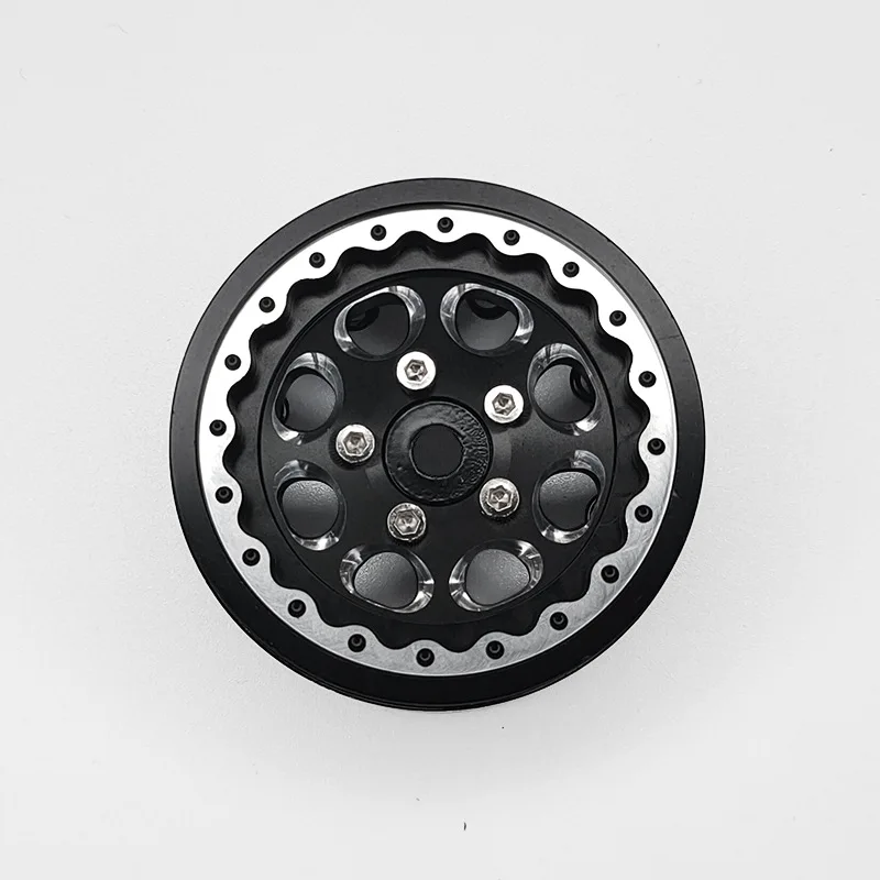 1.9 Inch Aluminum Wheel Rims One Piece for RC Crawler Upgrade Fits TRX-4 SCX10 Axial D90 view 4