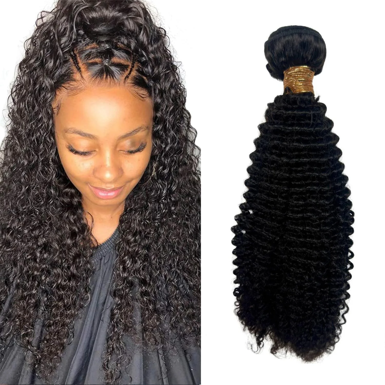 

Jerry Culry Human Hair Bundles Brazilian 1/3/4 Pieces Jerry Curly Natural Hair Extensions Woman Wet And Wavy Human Hair Bundles