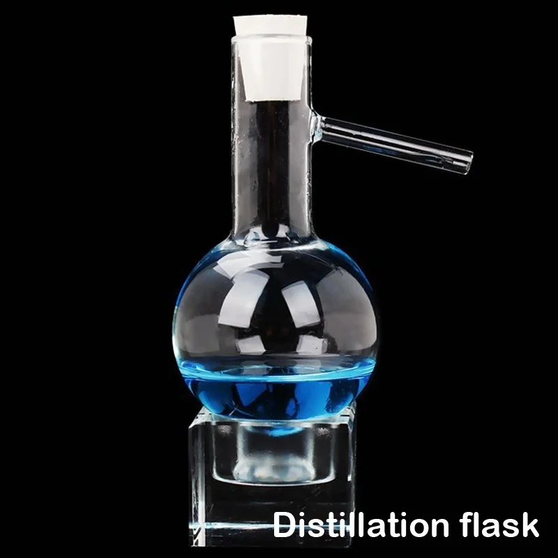 New 100ml Lab Essential Oil Distillation Apparatus Water Purifier Glassware Home Distiller 10pcs Kits