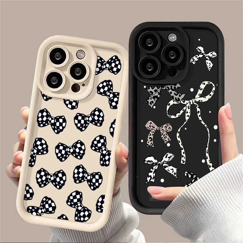 Art Butterfly Bow Leopard Print Case for Xiaomi 14T 13T 12T 11T 13 12 11 Lite 5G NE POCO X6 X5 F6 F5 F3 X4 GT X3 NFC M6 Pro 4G