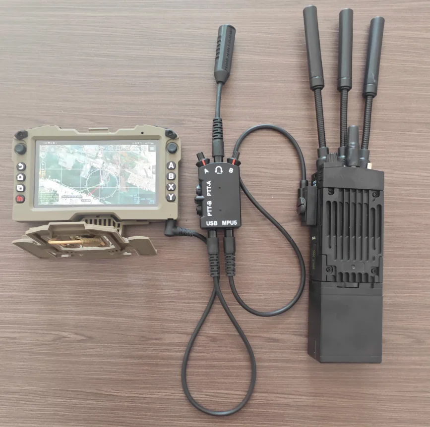 Tactical dummy MPU5 RDC navigation chest hanging DUAL two-way PTT